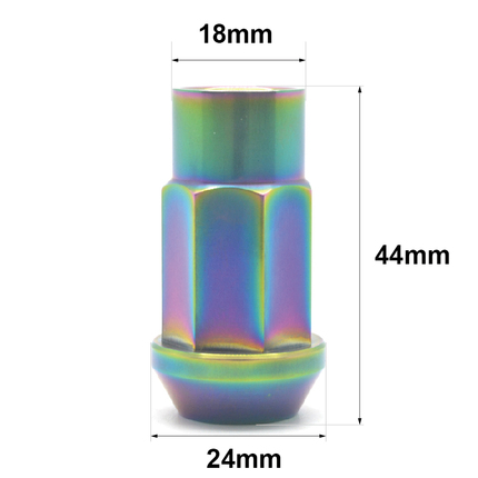Lightweight titanium lug nut for performance cars