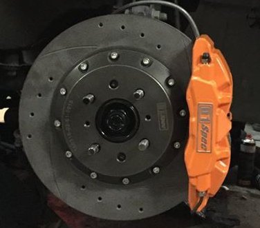 D1 SPEC casting series brake rotor with special disc groove for improved dust extraction
