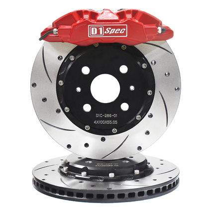 Mini 6 pistons brake kit system with 4-layer nano coating for high-performance vehicles